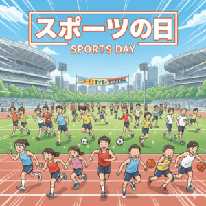 今日は10月13日、国民の祝日「スポーツの日」です！