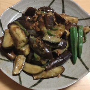 なすの肉みそ炒め