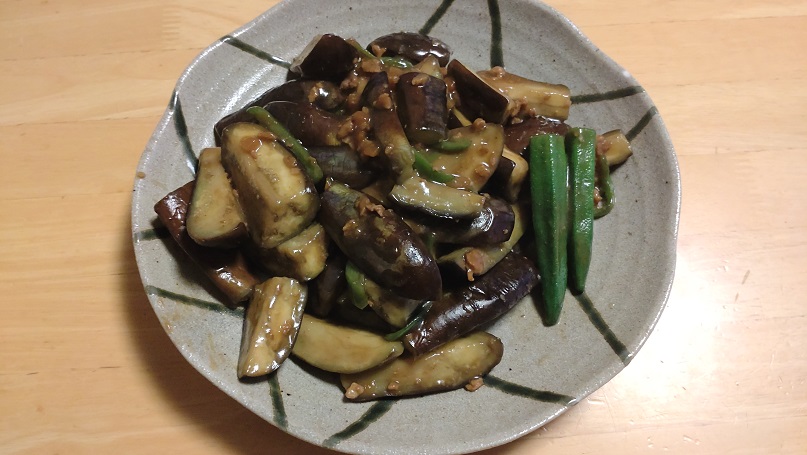 なすの肉みそ炒め