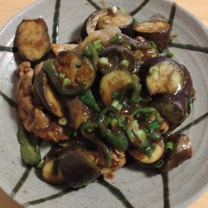 豚バラなす 甘みそ炒め
